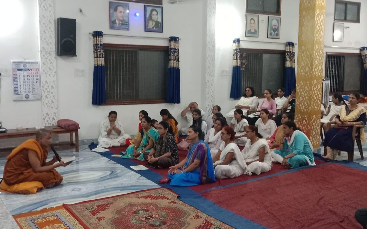 बौद्ध कल्याण समिति डब्लू आर एस कॉलोनी रायपुर मे, आषाढ़ पुर्णिमा कार्यक्रम संपन्न